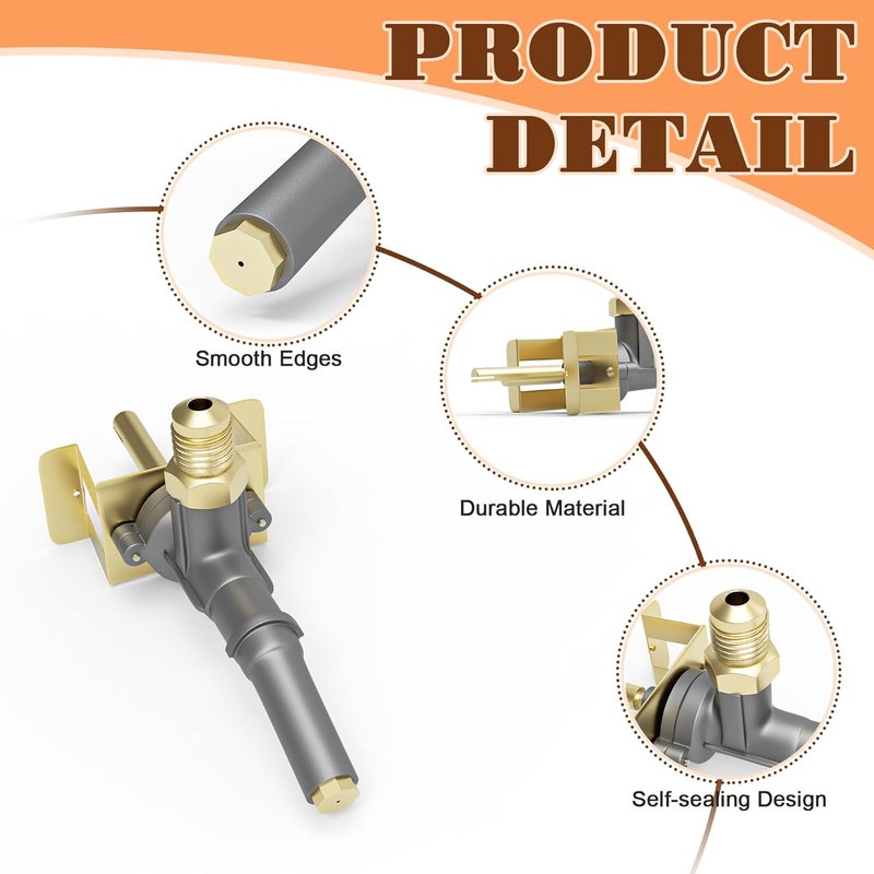 MOASKER Grill Burner Control Valve Replacement Parts for Masterbuilt Grill & Smoker 20051413 20050311 20050106 20050412 20051413 20050611 20051311, Grill Part Replace for Masterbuilt Gas Valve 990060291 - Image 3